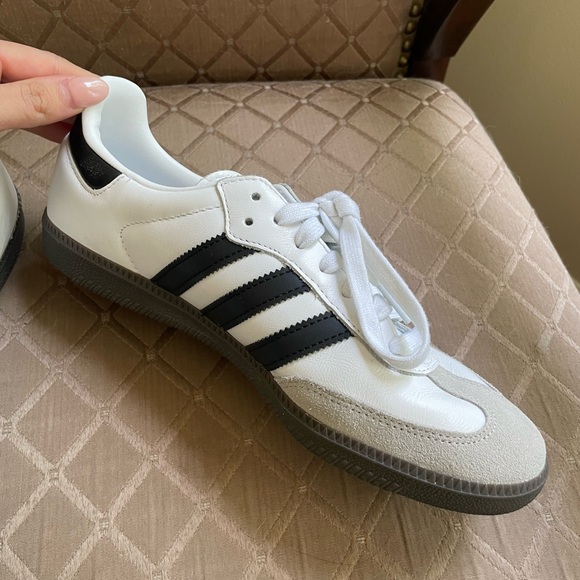 Adidas Sambas Women’s Size 9 Black/White/Grey - Picture 7 of 9